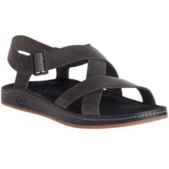 Chaco Wayfarer Leather Sandal ChacoGrip LUVSEAT Midsole Suede Footbed Tornado 8 - Picture 1 of 8